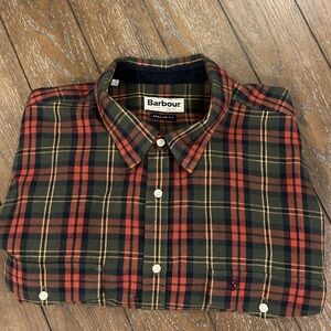 BARBOUR Mens Lothar Shirt in Olive  Size X-Large